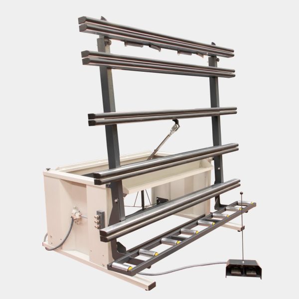 BMR-BX / Banco de trabajo basculante con peine de rodillos