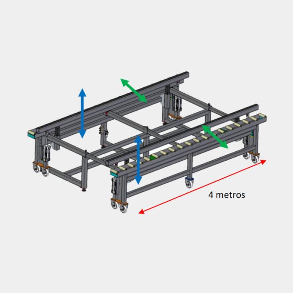 BRM-MCE Mesa elevable para montaje del muro cortina