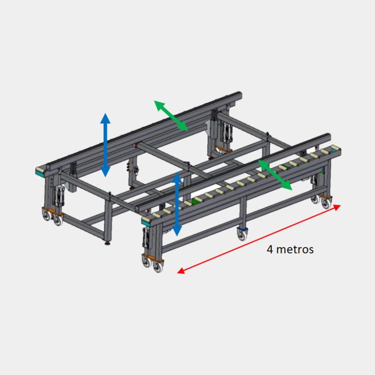 BRM-MCE Mesa elevable para montaje del muro cortina