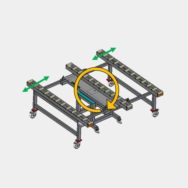 BMR-BCG - Mesa giratoria para el montaje del muro cortina