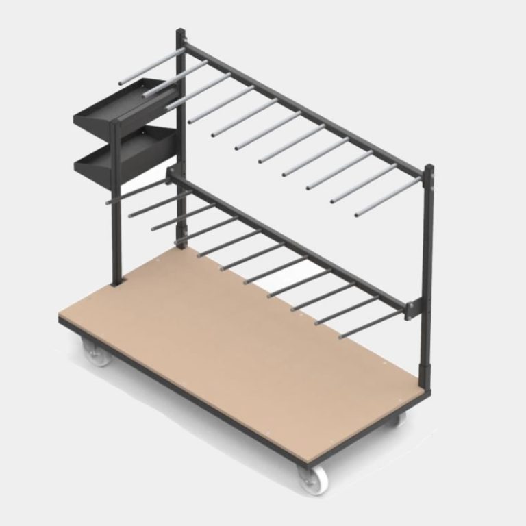 CPV-B Carro porta-ventanas con cajones